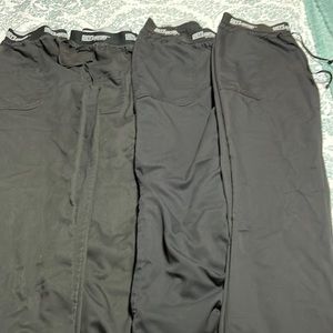 4 pairs greys anatomy active scrub pants big at the bottom